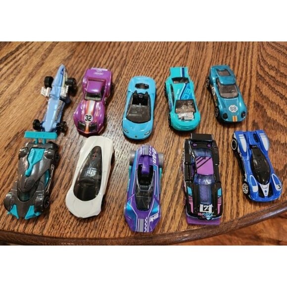 New Toy Cars, 10-Pack of Race Cars, Includes 1:64 Scale Corvette, Lamborghini - Picture 1 of 2